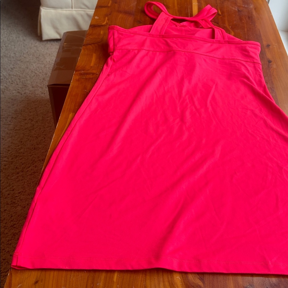 NWT Fabletics Hot Pink Tennis Halter Dress with Bra Women’s Size Small - Picture 6 of 13